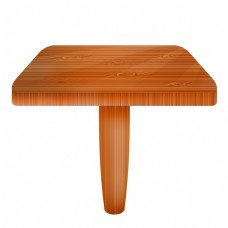 木板的实木桌子插画