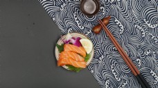 餐厅日式寿司系列之三文鱼