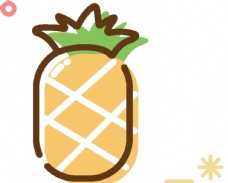 卡通菠萝菠萝