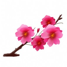 春季樱花装饰插画