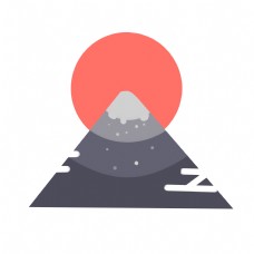 美丽的日本富士山