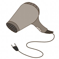 小家电吹风机插画