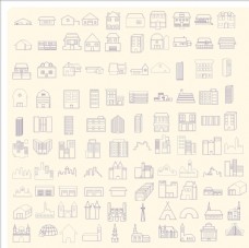 标志建筑建筑房屋标志图形