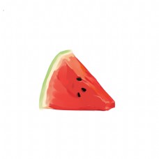 水果果实手绘写实水果西瓜