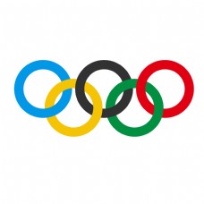奥林匹克运动会会旗标志矢量