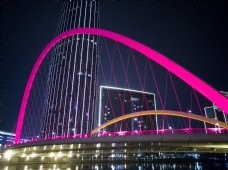 跨河大桥夜景高清图片