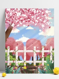春季樱花背景设计