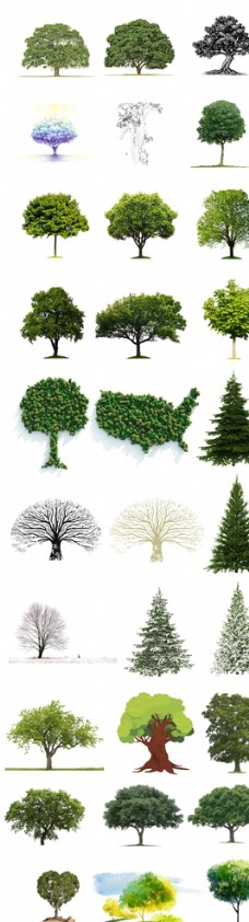 树木绿化绿树素材