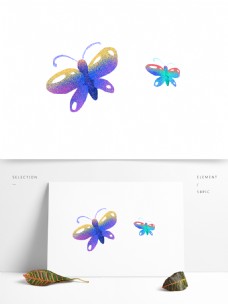 彩色创意蝴蝶图案