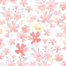 粉色小花朵平铺图