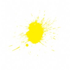 水彩效果黄色斑驳笔刷效果