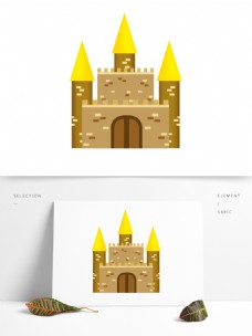 欧式建筑唯美梦幻城堡房地产设计元素