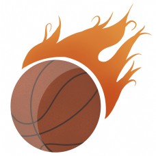 篮球运动运动器械篮球插画