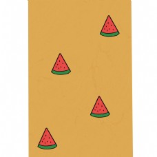 素材瓜果原创可爱西瓜水果壁纸素材