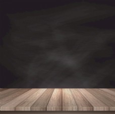 木材木板黑色墙产品海报合成背景素材