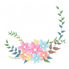 装饰花边花朵边框母亲节植物装饰边框