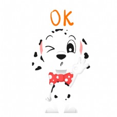 动物表情可爱卡通动物斑点狗狗子宠物微信表情包