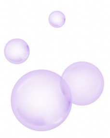 大大的紫色气泡插画