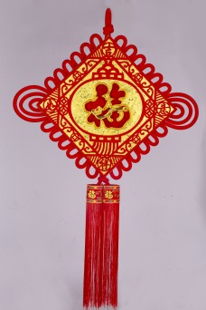 古镇中国结金福字装饰挂件15