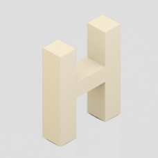 科技婚礼素材立体3D英文字母H