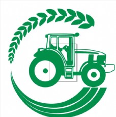 国外名家矢量LOGO农机合作社logo拖拉机