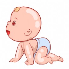 学习的婴儿装饰插画