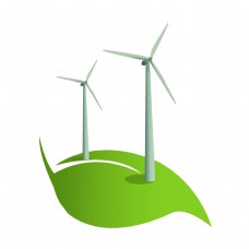 树木绿色环保风车插图
