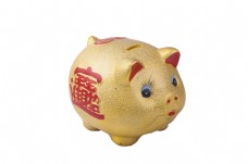 小猪存钱罐小金猪陶瓷储钱罐