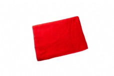 耐磨红色纯棉简约毛巾