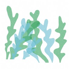 绿色植物飘带装饰