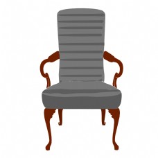 欧式家具椅子插画