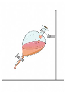 化学分液漏斗插画