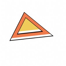扁平化三角形PPT图标png免抠图