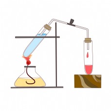 化学导管装饰插画