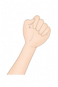 五指手势卡通插画