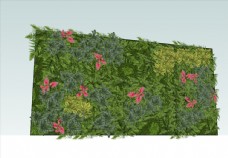 草图大师模型植物墙模型