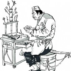 传统工艺捏糖人传统文化手工艺民俗