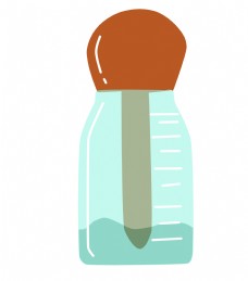 一瓶化学药物插画